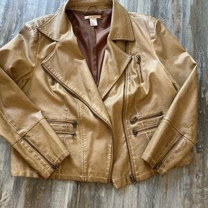 K. Jordan faux leather jacket - 1X